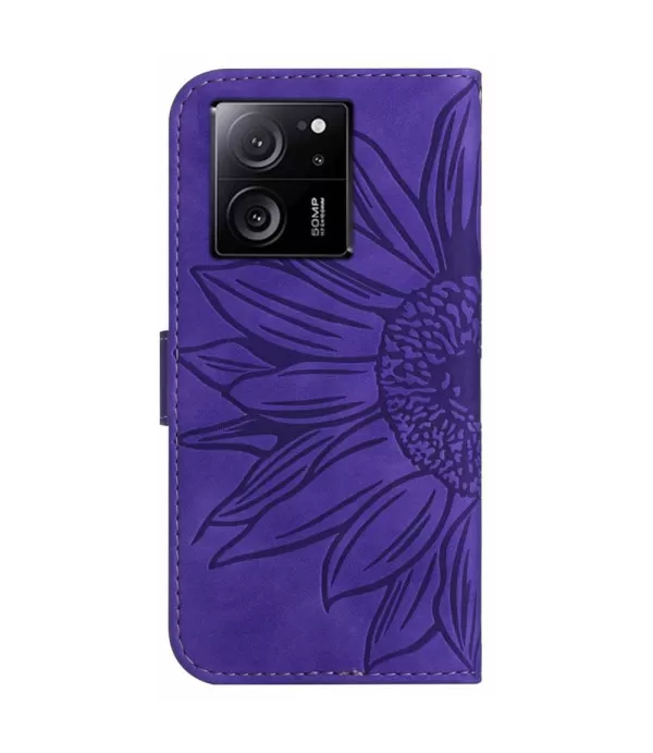 Suncokret dizajn preklopna torbica futrola Xiaomi 13T/13T Pro 5G