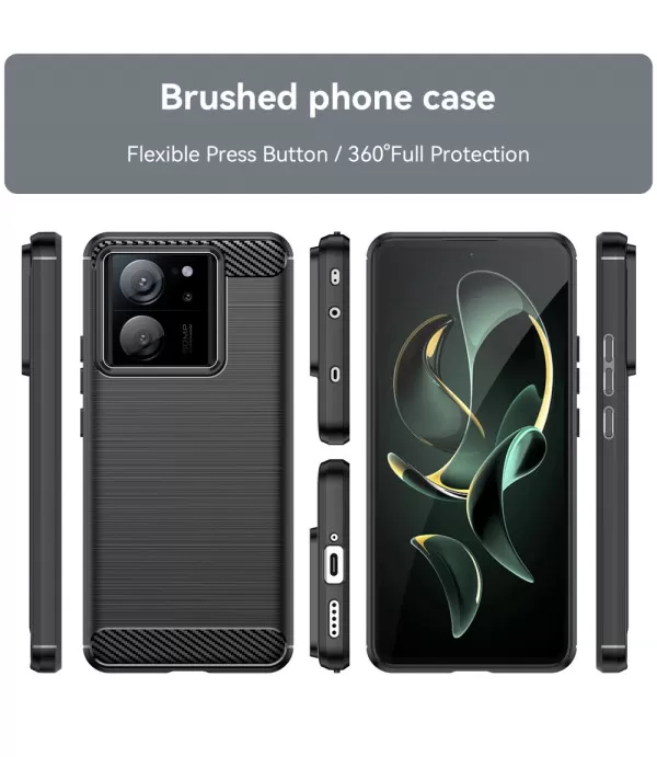 Carbon Brush silikonska zaštitna maska Xiaomi 13T/13T Pro 5G