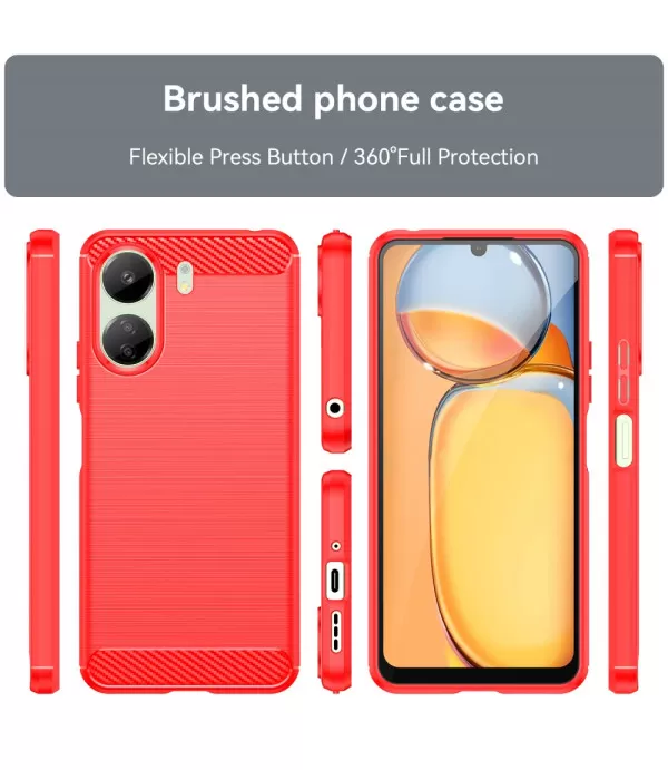 Carbon Brush silikonska zaštitna maska Xiaomi Redmi 13C
