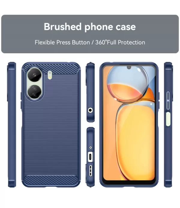 Carbon Brush silikonska zaštitna maska Xiaomi Redmi 13C