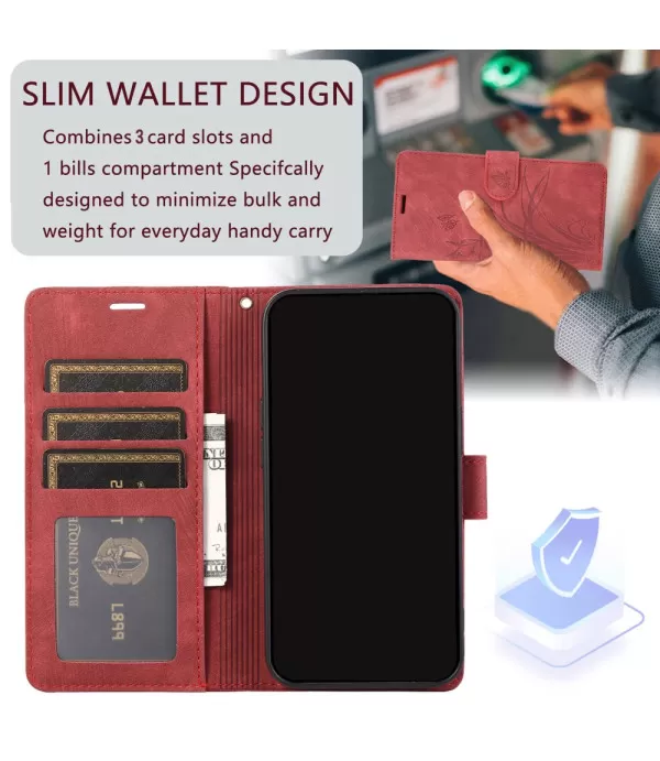Leptir i orhideje preklopna torbica futrola Samsung Galaxy S24 Plus 5G