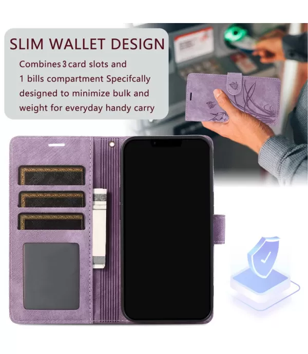 Leptir i orhideje preklopna torbica futrola Samsung Galaxy S24 Plus 5G