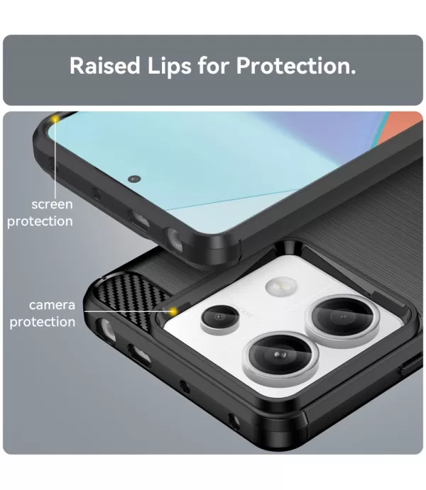 Carbon Brush silikonska zaštitna maska Xiaomi Redmi Note 13 Pro 5G