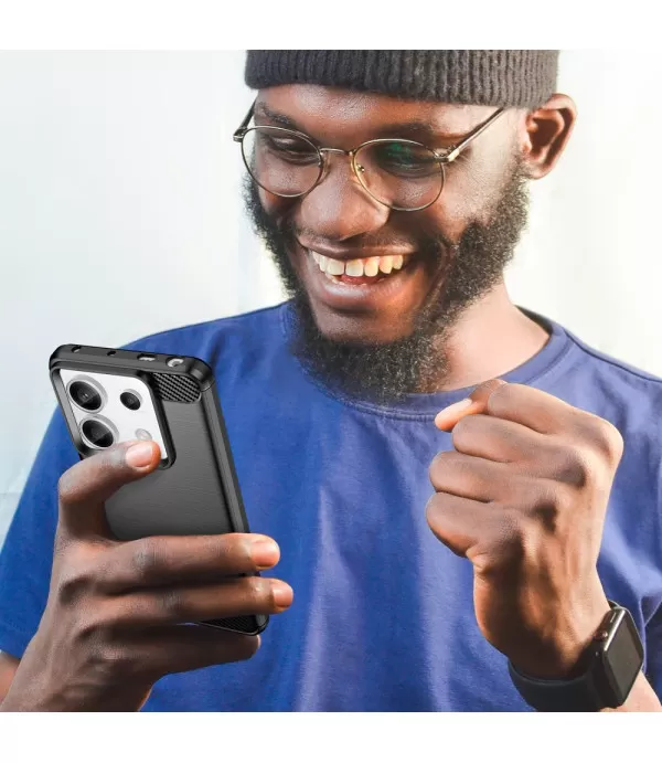 Carbon Brush silikonska zaštitna maska Xiaomi Redmi Note 13 Pro 5G