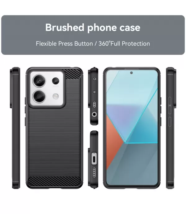 Carbon Brush silikonska zaštitna maska Xiaomi Redmi Note 13 Pro 5G