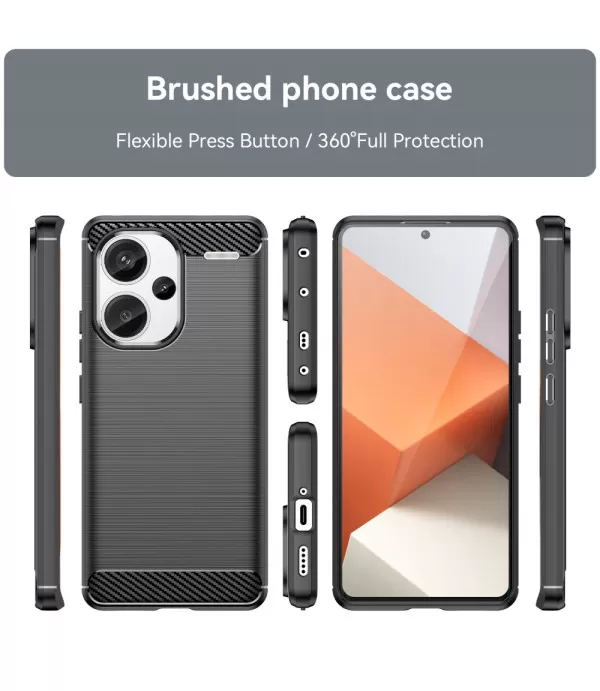 Carbon Brush silikonska zaštitna maska Xiaomi Redmi Note 13 Pro+ 5G