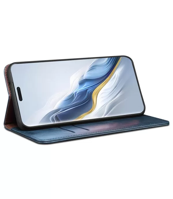Crazy Horse Waxy preklopna torbica futrola za Honor Magic6 Pro 5G