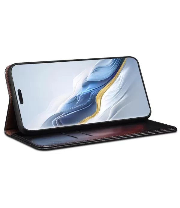 Crazy Horse Waxy preklopna torbica futrola za Honor Magic6 Pro 5G