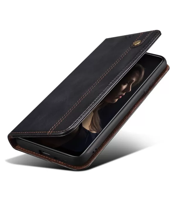 Crazy Horse Waxy preklopna torbica futrola za Honor Magic6 Pro 5G