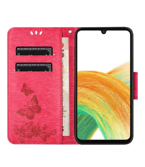 Leptiri preklopna zaštitna torbica futrola Samsung A15 5G