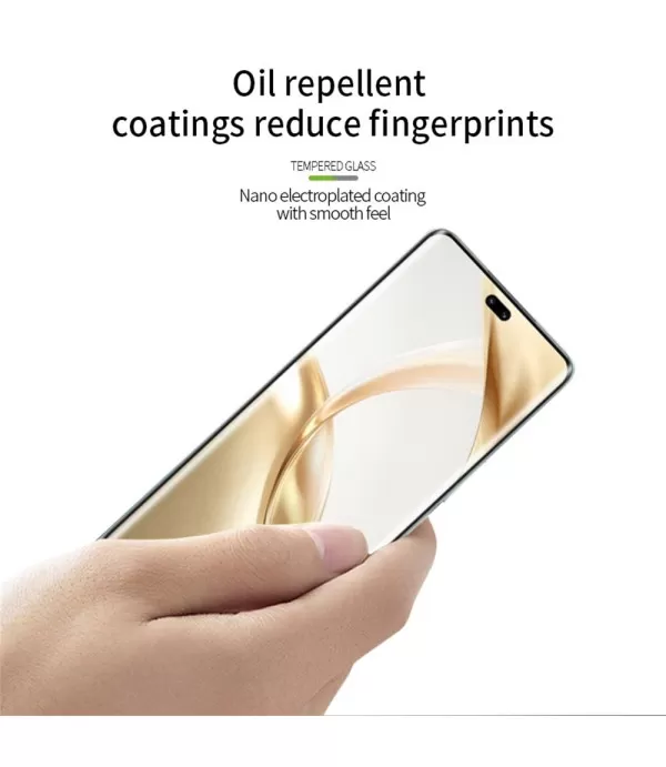 MOFI Premium Zakrivljeno Full Glue Zaštitno Staklo za Honor 200 Pro 5G