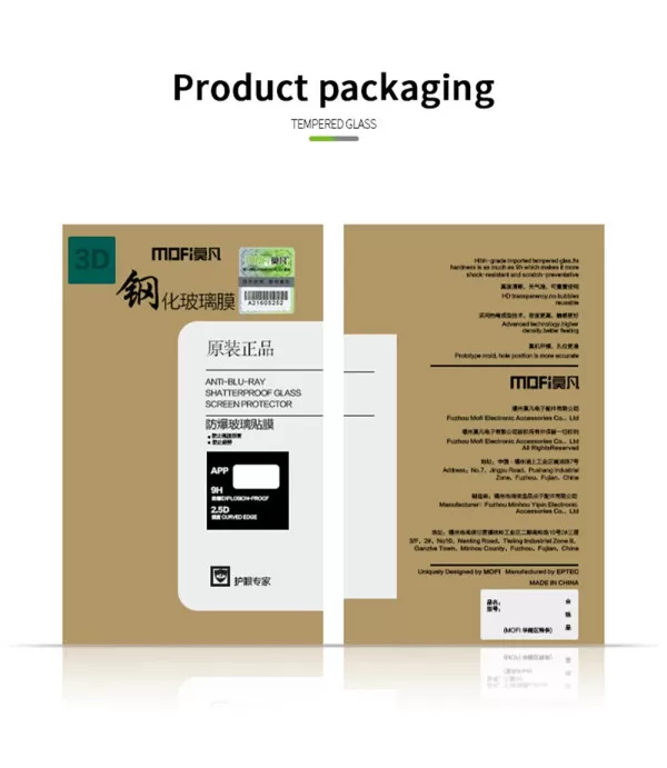 MOFI Premium Zakrivljeno Full Glue Zaštitno Staklo za Honor 200 Pro 5G