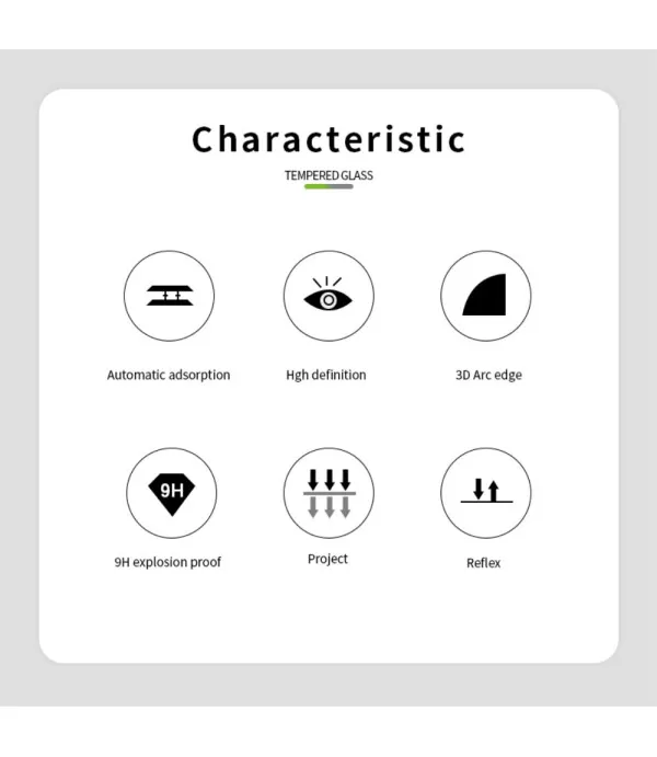 MOFI Premium Zakrivljeno Full Glue Zaštitno Staklo za Honor 200 Pro 5G