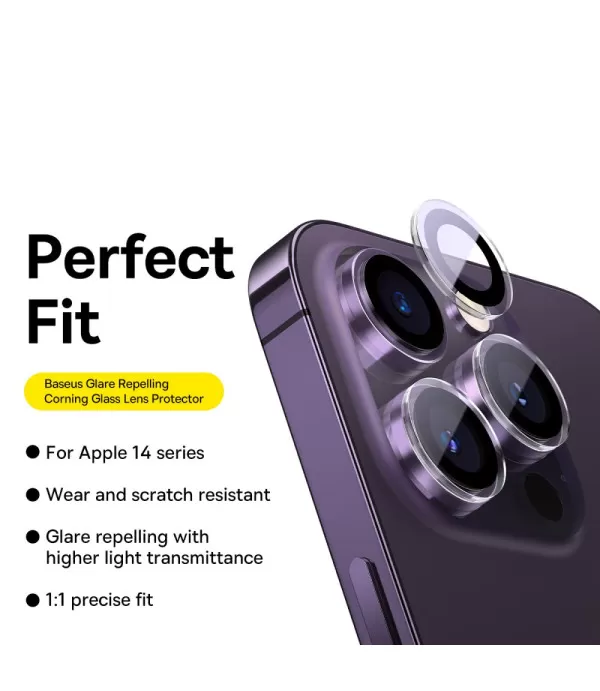 BASEUS zaštitna stakla za objektiv kamere Corning Gorilla Glass HD  iPhone 14 Pro Max / 14 Pro 