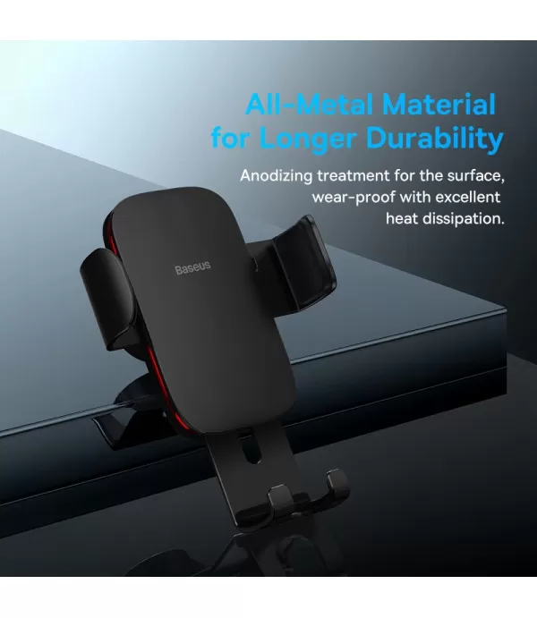 BASEUS Metal Age II Gravity nosač držač za okruglu auto ventilaciju