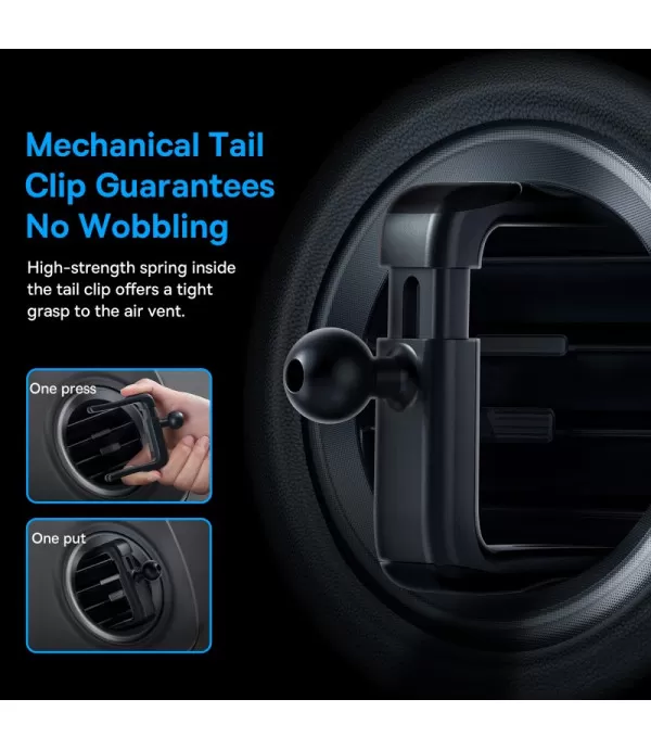 BASEUS Metal Age II Gravity nosač držač za okruglu auto ventilaciju