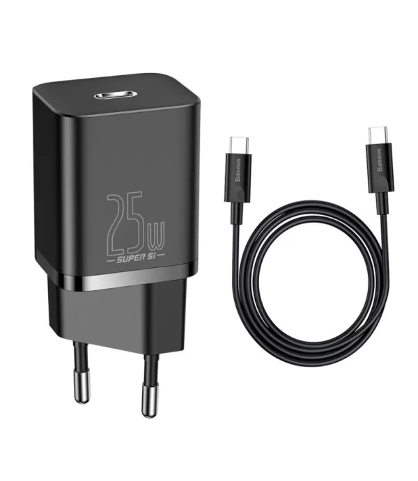 BASEUS Super Si brzi punjač 25W s podatkovnim kabelom Type-C na Type-C 1m