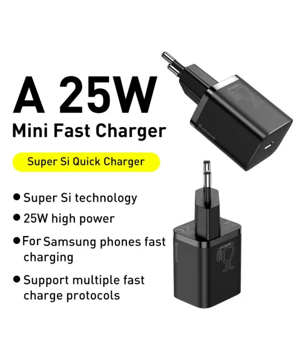 BASEUS Super Si brzi punjač 25W Type-C izlaz