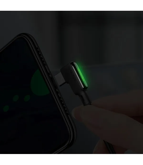 McDODO Omega serija spiralni Type C data kabel 90° kutni priključak