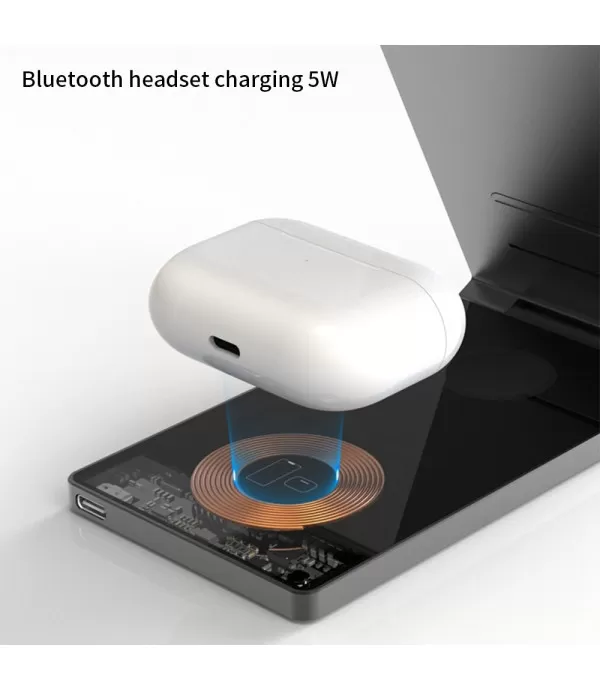 Premium sklopivi stalak nosač i magnetski bežični punjač 15W za iPhone ili Android mobitele