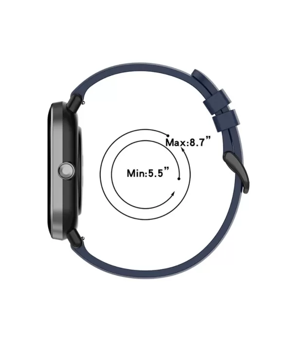 Mekani glatki silikonski remen za sat 20mm za Galaxy Watch, Garmin Forerunner 645 itd.