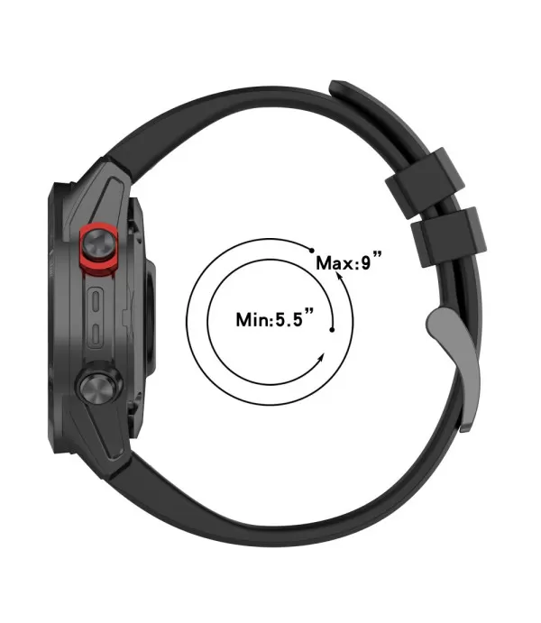 Silikonski remen s brzom kopčom sat Garmin Fenix 7, Fenix 6, Fenix 5 22mm