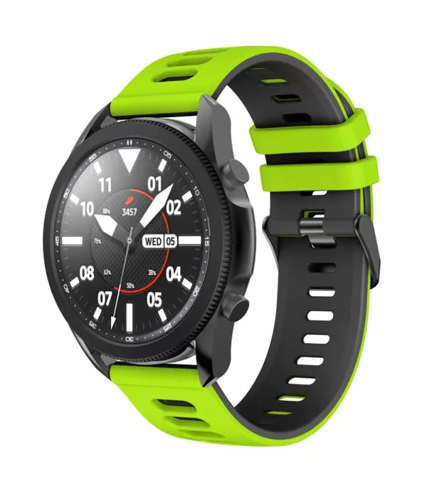 Silikonski remen Dual Color Sport za Samsung Galaxy Watch3 45 mm / Huawei Watch GT2/GT3 22mm