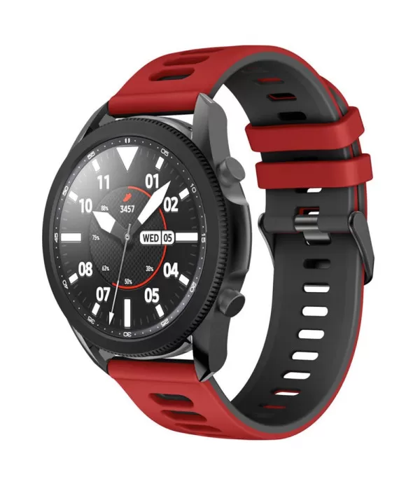 Silikonski remen Dual Color Sport za Samsung Galaxy Watch3 45 mm / Huawei Watch GT2/GT3 22mm