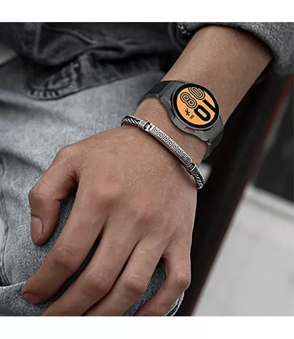 Nylon serija zamjenski remen s tri kopče za sat Samsung Galaxy Watch 4, 5, 6 Nylon serija zamjenski remen s tri kopče za sat Samsung Galaxy Watch 4, 5, 6