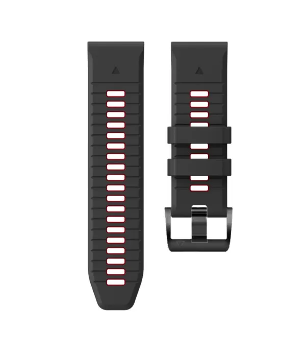 Dual Color silikonski remen s brzom kopčom sat Garmin Fenix 8 51mm, 7X, Fenix 6X, Fenix 5x 26mm