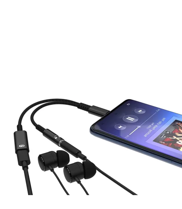  A15 USB tip C na 3,5 mm adapter za slušalice s DAC čipom + utor za punjenje