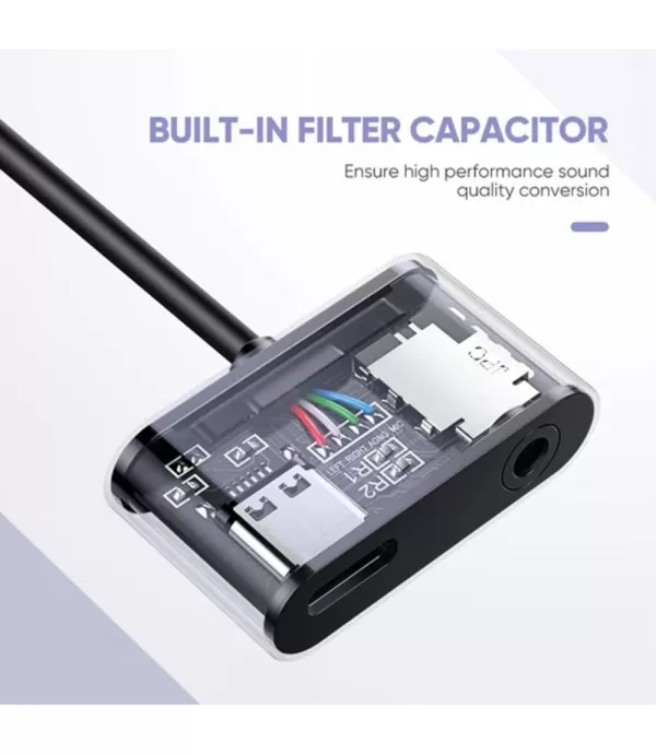 UGREEN CM193 audio adapter Type-C na Type-C i 3.5mm