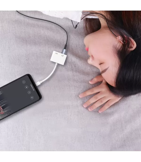  Type C na Type C adapter za slušalice s DAC čipom + utor za punjenje