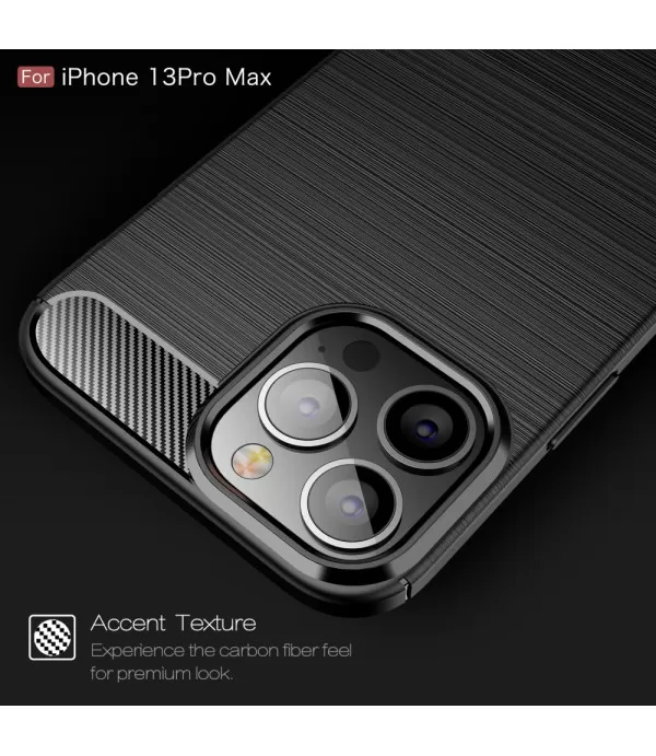 Carbon Brush silikonska zaštitna maskica Apple iPhone 13 Pro Max