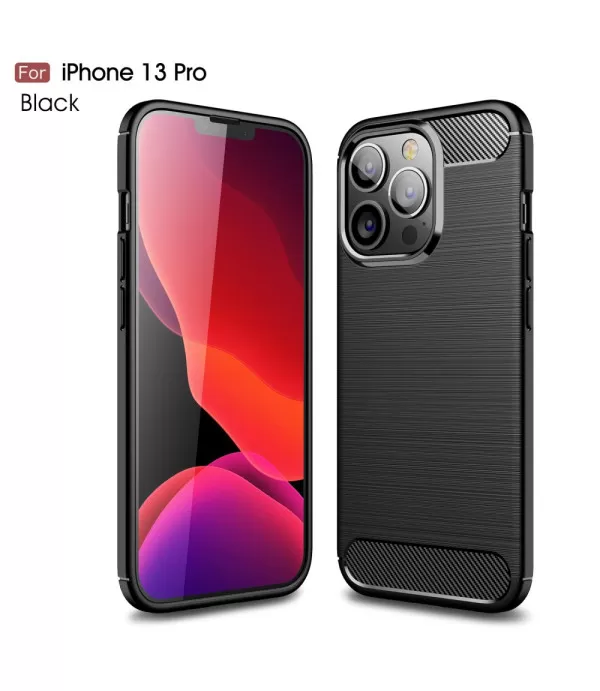 Carbon Brush silikonska zaštitna maskica Apple iPhone 13 Pro 6.1"