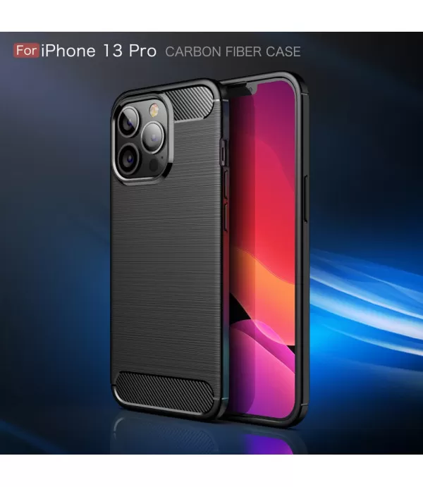 Carbon Brush silikonska zaštitna maskica Apple iPhone 13 Pro 6.1"