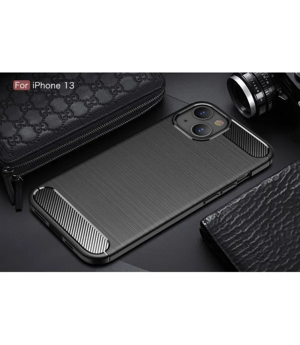 Carbon Brush silikonska zaštitna maskica Apple iPhone 13 6.1"