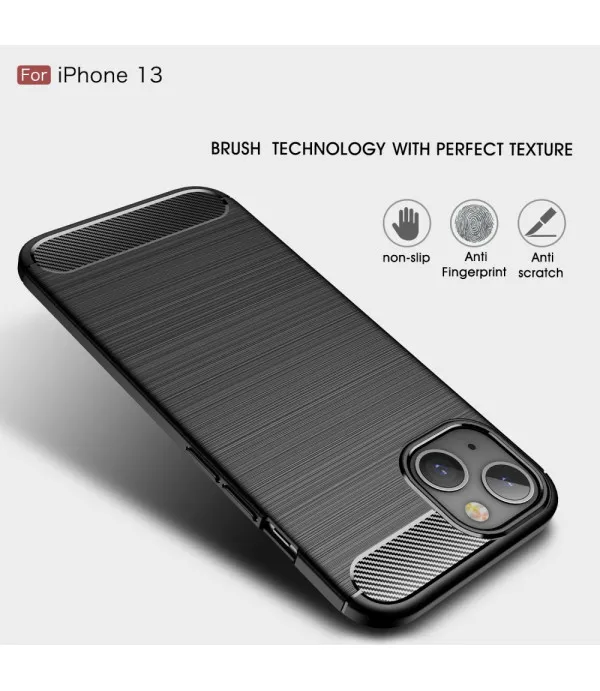 Carbon Brush silikonska zaštitna maskica Apple iPhone 13 6.1"