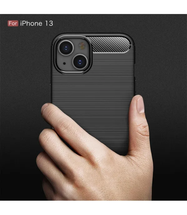 Carbon Brush silikonska zaštitna maskica Apple iPhone 13 6.1"