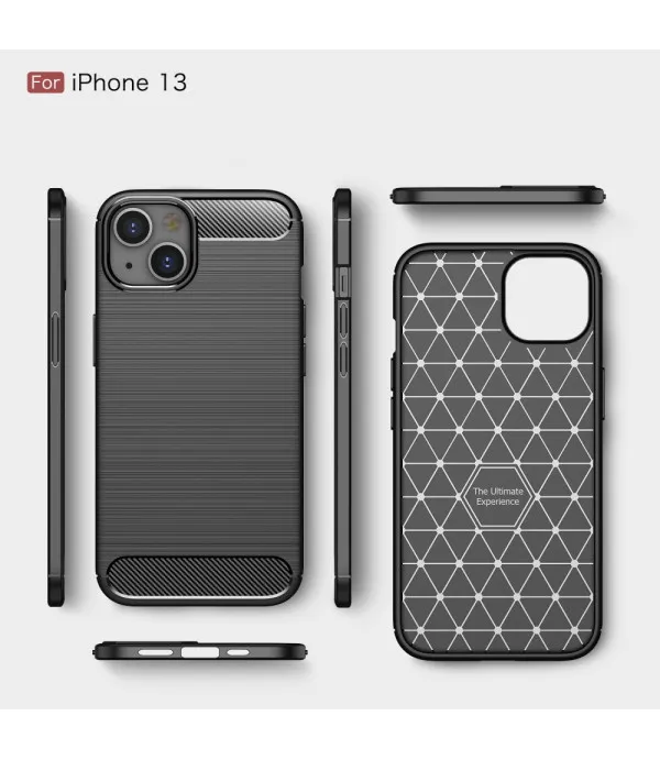 Carbon Brush silikonska zaštitna maskica Apple iPhone 13 6.1"