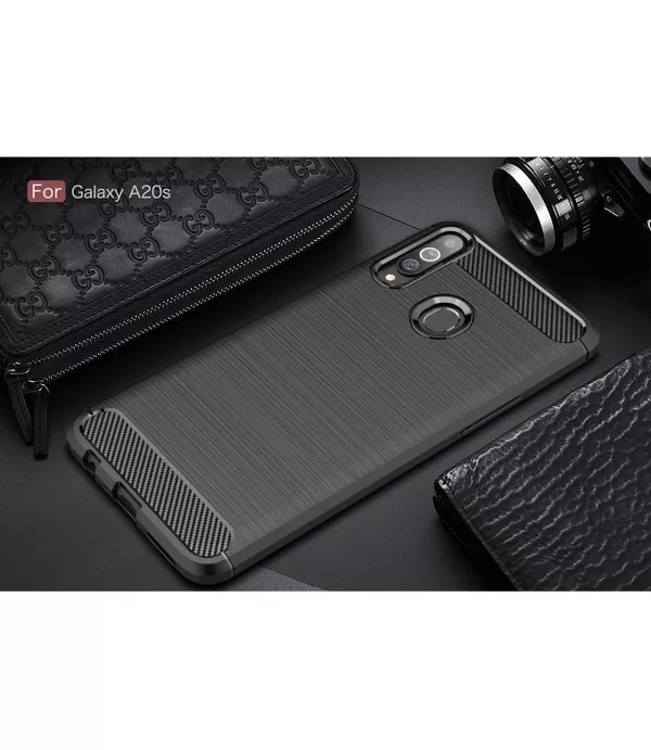 Carbon Brush silikonska zaštitna maskica Samsung Galaxy A20s