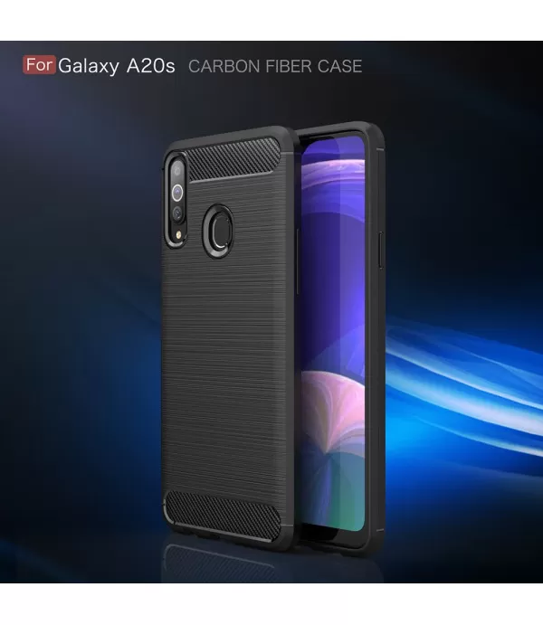 Carbon Brush silikonska zaštitna maskica Samsung Galaxy A20s