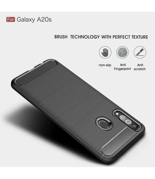 Carbon Brush silikonska zaštitna maskica Samsung Galaxy A20s