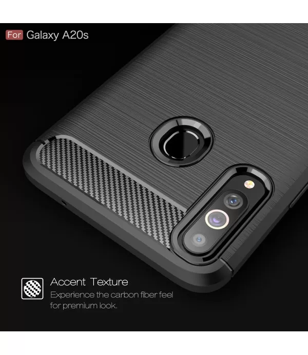 Carbon Brush silikonska zaštitna maskica Samsung Galaxy A20s
