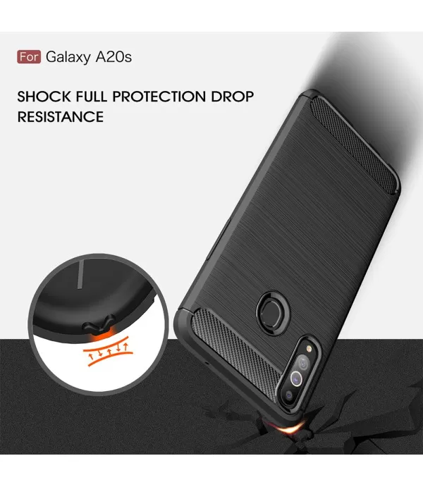 Carbon Brush silikonska zaštitna maskica Samsung Galaxy A20s
