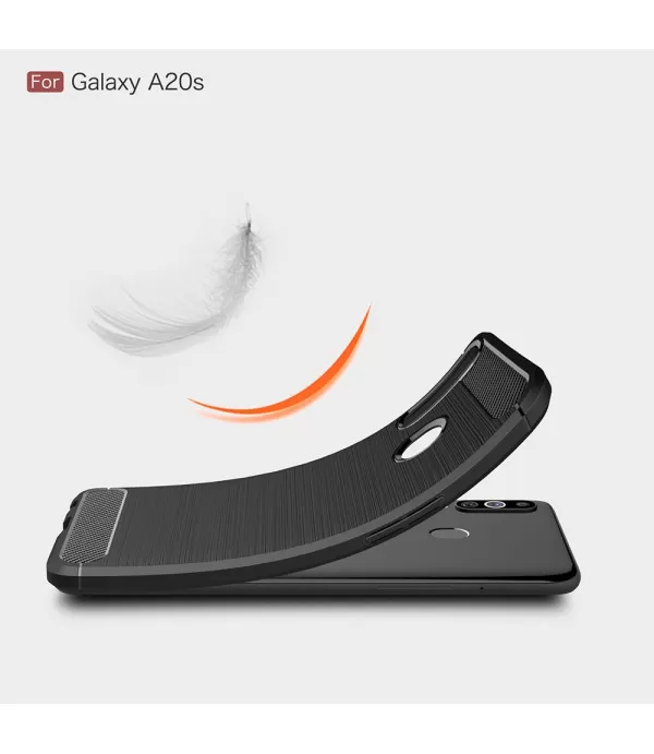 Carbon Brush silikonska zaštitna maskica Samsung Galaxy A20s