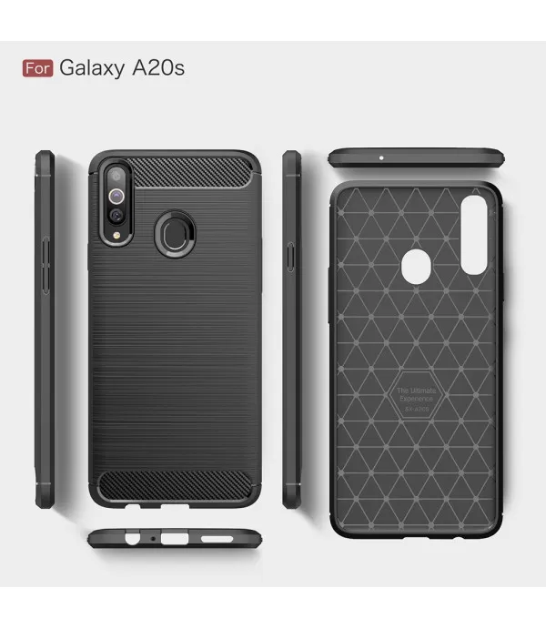 Carbon Brush silikonska zaštitna maskica Samsung Galaxy A20s
