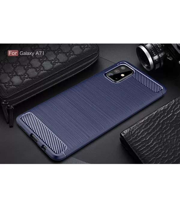 Silikonska Carbon zaštitna maska Samsung Galaxy A71