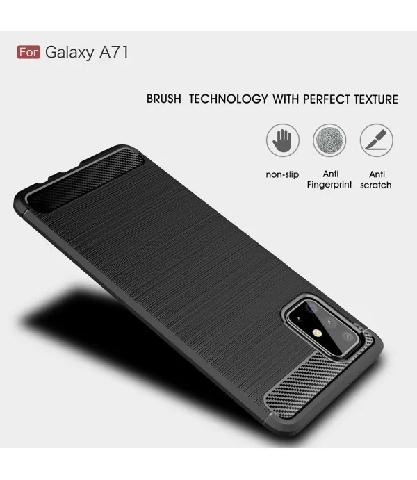 Silikonska Carbon zaštitna maska Samsung Galaxy A71