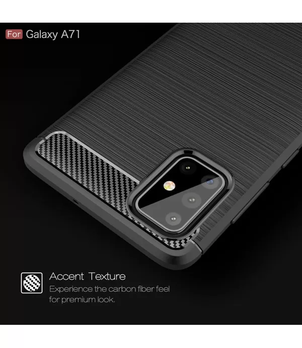 Silikonska Carbon zaštitna maska Samsung Galaxy A71